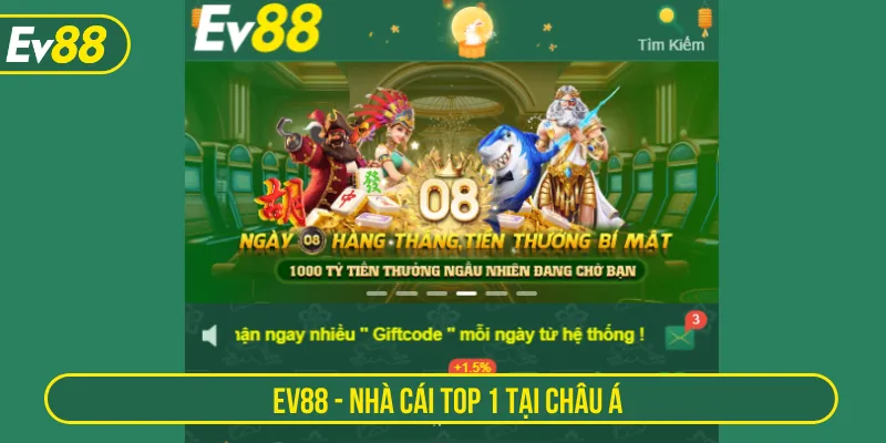 EV88 top nhà cái châu Á